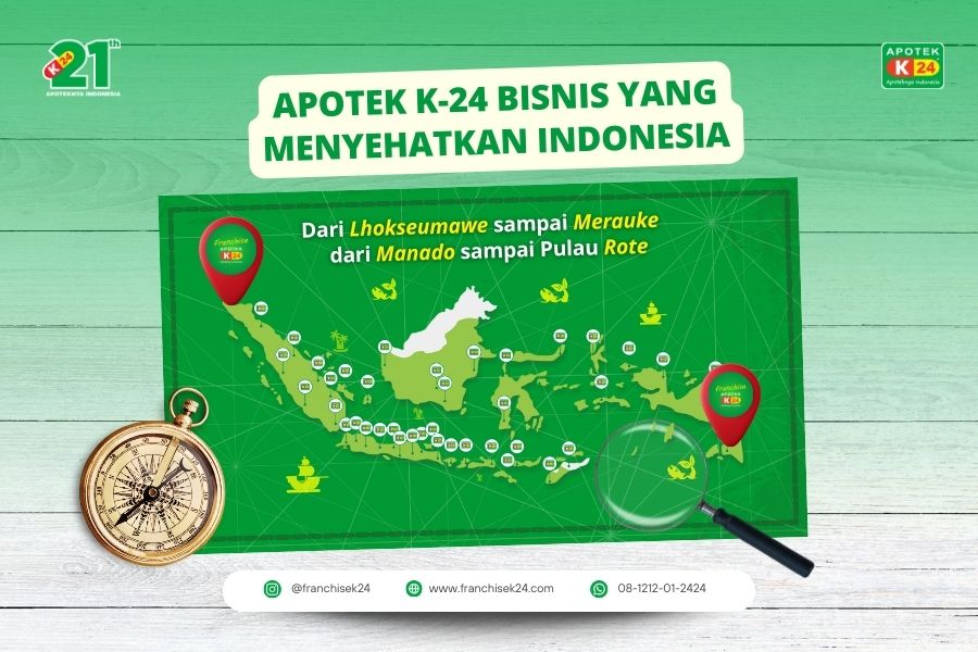 Lokasi Apotek K-24 sudah Tersebar di Berbagai Wilayah Indonesia